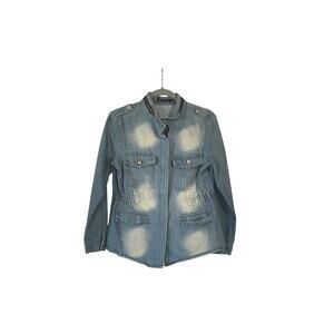 Susielady distressed denim jeans jacket Size XS